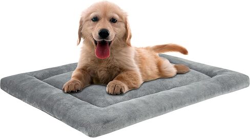 سرير كلب KHONSU PET مع وسادة مقاس 4 بوصات لتقويم العظام للكلاب الكبيرة التي يصل وزنها إلى 110 رطل، غطاء قابل للإزالة مقاوم للماء ويمكن غسله في الغسالة للكلاب الكبيرة الحجم in Kuwait