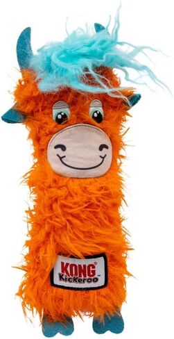 KONG Kickeroo Highland Cow Cat Toy – Plush Catnip Toy with Crinkle Sound & Fluffy Tail – Assorted Colors (1 Pack) in Saudi Arabia