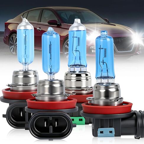 H11 High Performance Halogen Headlight Bulb For Jeep Grand Cherokee 2017 2018 2019 2020 Light Bulbs High Beam Low Beam and Fog Replacement Bulb, H11 High Beam+H11 Low Beam Combo, 4PCS in Saudi Arabia