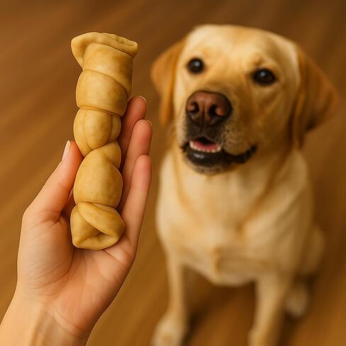 Wild Eats Water Buffalo Retriever Style Cheek Roll Dog Chews - 5 Pack (Long Lasting Chews, Treats, Bones for Aggressive Chewers & Large Dogs) Great Substitute Pig Ears Dogs in Kuwait
