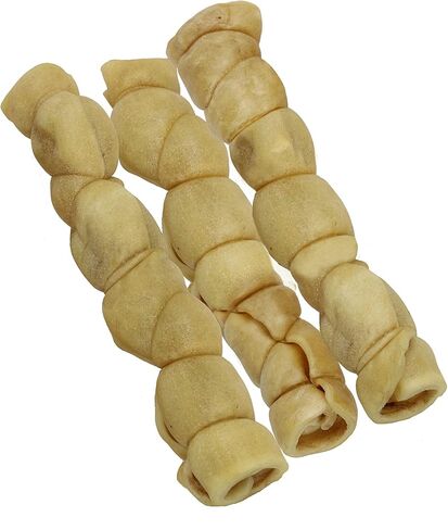 Wild Eats Water Buffalo Retriever Style Cheek Roll Dog Chews - 5 Pack (Long Lasting Chews, Treats, Bones for Aggressive Chewers & Large Dogs) Great Substitute Pig Ears Dogs in Kuwait