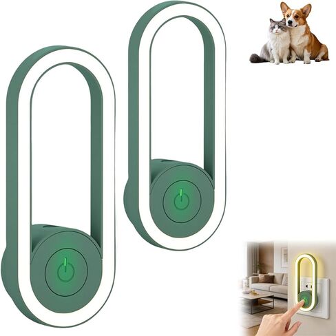 جهاز Pawshield بالموجات فوق الصوتية مع ضوء مؤشر ناعم، جهاز دعم البيئة المنزلية للكلاب والقطط، تشغيل هادئ، سهل التوصيل والتشغيل (عبوتان) in Kuwait