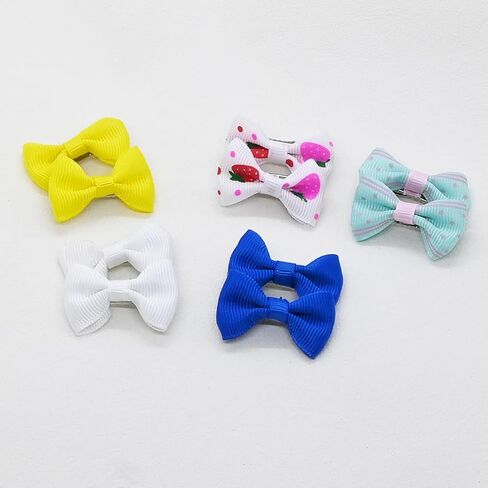 40PCS Dog Hair Bows with Clips 1.5Inch Girl Small Dog Apparel Accessories for Pet Puppy Cat Kitten Rabbit Hair Bows Clips in Saudi Arabia