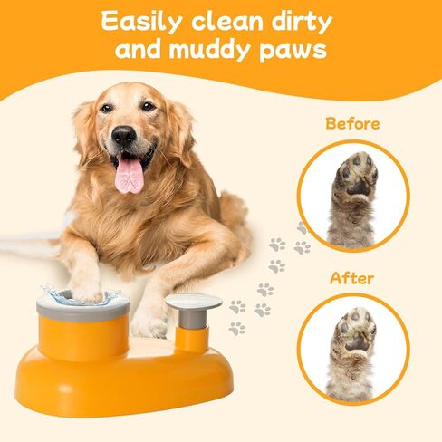 Pet Paw Cleaner Base for Full-Size Dogs with Claw Tray Design, Mechanical Dog Foot Washing Device (Medium-Large) in Saudi Arabia