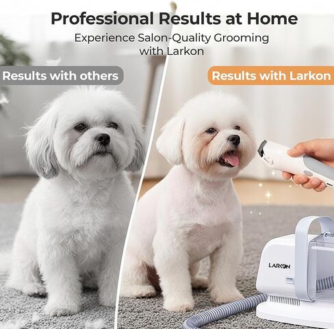 Pet Grooming Vacuum & Nail Grinding Kit – 10Kpa High-Suction Pet Hair Vacuum with 3-Speed Settings & Ultra Low Noise + Nail Grinder | Cats & Dog Grooming Vacuum for Shedding | Large 2L Dustbin in Saudi Arabia