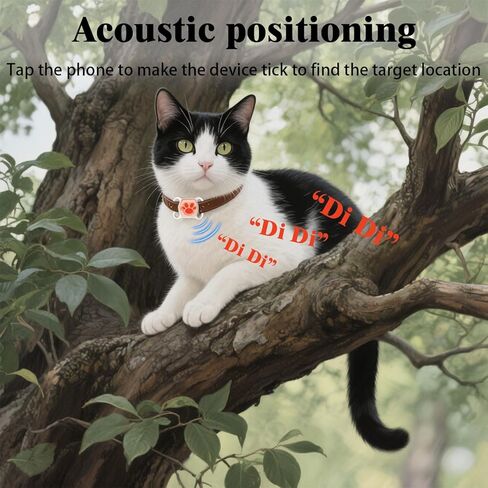 Cat Tracker for Indoor & Outdoor Cats & Dogs with Unlimited Range – 365-Day Battery Life iOS & Android Compatible No Subscription or Monthly Fee Kitten Finder with Real-Time Alerts Easy to Use in Kuwait