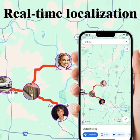 Cat Tracker for Indoor & Outdoor Cats & Dogs with Unlimited Range – 365-Day Battery Life iOS & Android Compatible No Subscription or Monthly Fee Kitten Finder with Real-Time Alerts Easy to Use in Kuwait