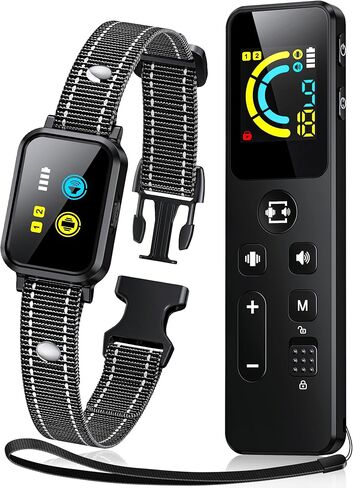 No Shock Dog Training Collar with Remote 3300FT, Humane Vibrating Dog Collar - Vibration & Beep Only | IPX7 Waterproof & Rechargeable | Fits for Small to Medium Dogs & Large Puppies in Saudi Arabia