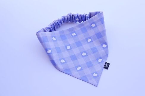 باندانا عيد الفصح Scrunchie مثالية لموسم الربيع، باندانا مرنة مصنوعة يدويًا بألوان الباستيل للحيوانات الأليفة، دعائم التقاط الصور لعيد الفصح، زي للكلاب الاحتفالية (كبير جدًا، أرانب على أرجواني منقوش) in Kuwait