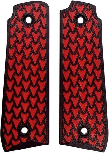 Red & Black Dragon Scale Printed Ruger Mark IV 22/45 Grips in Saudi Arabia