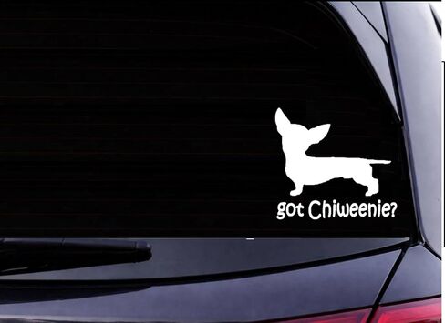 EZ-STIK Chiweenie Sticker Decal J810 6 inch in Saudi Arabia