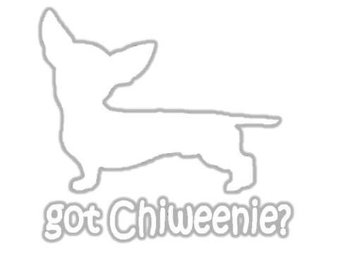 EZ-STIK Chiweenie Sticker Decal J810 6 inch in Saudi Arabia
