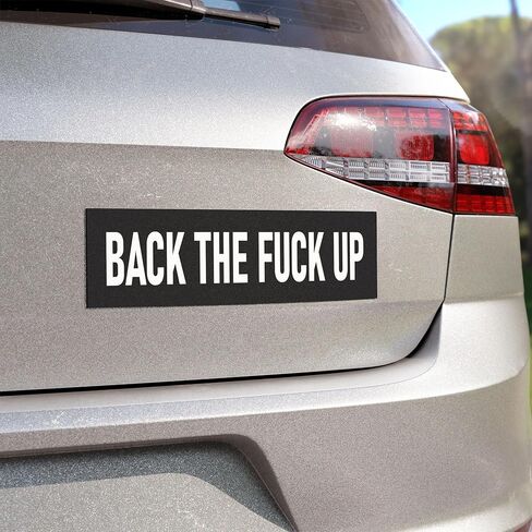 Back The Fuck Up Sticker Large 3x9 Anti Tailgating Stickers in Saudi Arabia