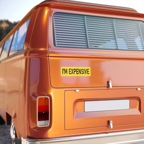 I'm Expensive Sticker Large 3x9 Fun Luxury High Value Anti Tailgating Stickers in Saudi Arabia