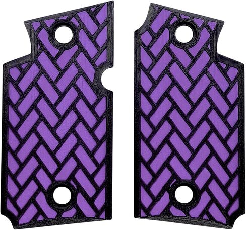 Purple & Black Weave Printed Sig Sauer P938 Grips in Saudi Arabia