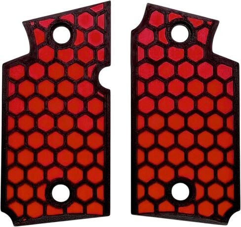Red & Black Honeycomb Printed Sig Sauer P938 Grips in Saudi Arabia