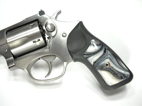 Silver & White Pearl Ruger Sp101 Grip Inserts in Saudi Arabia