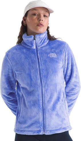 سترة Osito الصوفية بسحاب كامل للسيدات من The North Face (مقاس قياسي وحجم كبير) - صوف ناعم وخفيف الوزن، جيوب آمنة بسحاب، وردي معدني، مقاس XX-Large in Saudi Arabia