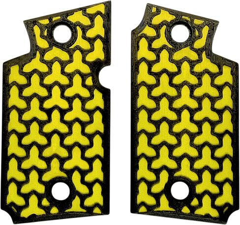 Yellow & Black Fusion Printed Sig Sauer P938 Grips in Saudi Arabia