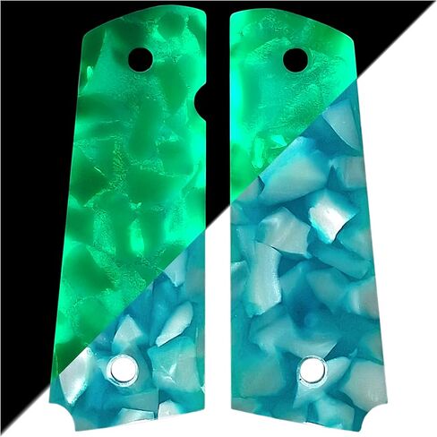 Glacier Glow Terrazzo Pearl Full Size 1911 Grips in Saudi Arabia