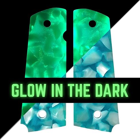 Glacier Glow Terrazzo Pearl Full Size 1911 Grips in Saudi Arabia