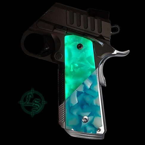 Glacier Glow Terrazzo Pearl Full Size 1911 Grips in Saudi Arabia