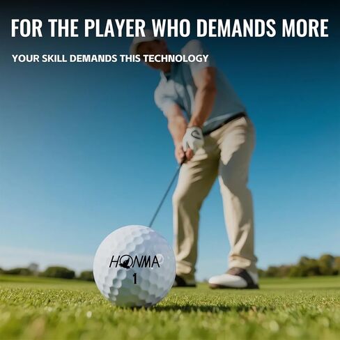 Honma 2024X4 Golf Balls, 4-Layer Tour-Grade Golfballs,Precision Spin Control,Increased Distance with Soft Feel,Perfect for Men Women Beginner Amateur Golfer,1 Dozen in Saudi Arabia