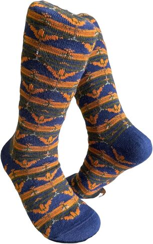 Alpaca Wool Designer Socks are Cozy, Warm & Colorful - Tulip Stripe in Kuwait