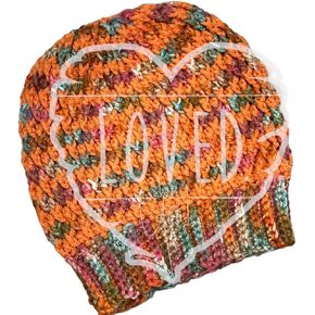 Handmade Multicolor Crochet Beanie for Women & Teens | Soft Acrylic Yarn Winter Hat with Textured Stitching | Warm Lightweight Stretch Fit | Fall & Winter Outdoor Cozy Beanie in Saudi Arabia