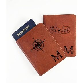 Custom Personalized Passport Holder for Travel • Personalized Premium Luxury Genuine Leather Passport Cover • Travel Essentials Document Sleeve (Turquoise, 1, Count) in Kuwait