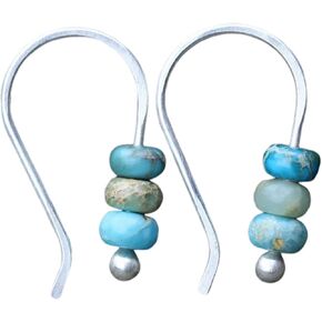 Turquoise Earrings for Women Turquoise Beaded Earrings Western Vintage Earrings Long Turquoise Drop Earrings Fashion Jewelry Gifts in Saudi Arabia