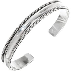 Alltribes All Sterling Silver Navajo Cuff Mens or Ladies Easy to Accessorize Bracelet 0001 in Kuwait