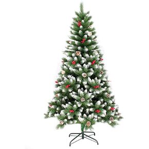 2.4m Christmas Tree, Premium Artificial Holiday Christmas Tree for Home, Quick Assembly Suitable for Home, Shops and Holiday Office, Party Decoration, Recyclable and Environmentally Friendly in Saudi Arabia