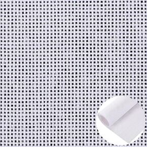 2 Pack 20 x 18 Inches Needlepoint Canvas 18 Mesh Blank White Canvas Pure Cotton Needlepoint Mesh Twist Interlock for Embroidery DIY Knit Crochet Projects Make Dividers in Kuwait
