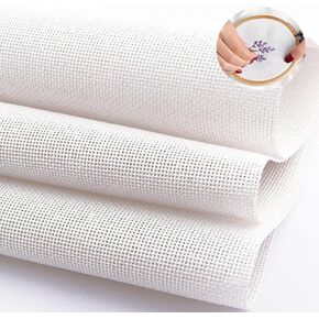 3 Pack Needlepoint Canvas, 14 Mesh White Needlepoint Canvas for Knit Crochet Projects, Embroidery (20 X 20 Inch) in Kuwait