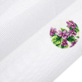 2 Pcs 14 Mesh Needlepoint Canvas 20 x 20" White Needlepoint Canvas White Blank Polyester Cotton Canva Embroidery Blank Whites Cloth Needlepoints Fabric for Embroidery Cross Stitch Knit Crochet Project in Kuwait