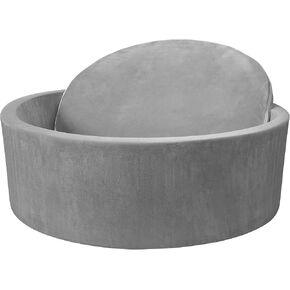 Foam Baby Ball Pit, 35.4"x 11.8" Ball Pits for Toddlers, Soft Round Kiddie Playpen Ball Pool for Kids with Soft Memory Sponge, Ideal Gift for Babies Indoor and Outdoor Game,Grey(Balls not Included) in Kuwait