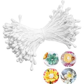 Matwsec 3mm مزدوجة رؤساء زهرة السداة 150PCS السداة للزهور صنع زهرة السداة للزهور الاصطناعية الحرف عيد الميلاد بطاقة الزفاف سجل القصاصات الديكور in Kuwait