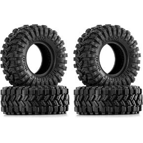 INJORA 0.7" King Trekker Tires 35 * 14mm for 1/30 Axial SCX30 (T7014) in Saudi Arabia