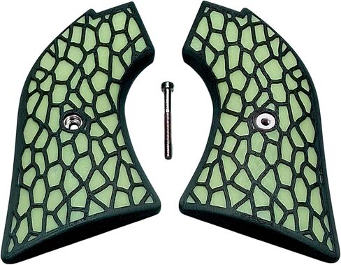 Glow in The Dark & Black Reptile Printed Heritage Rough Rider Grips in Saudi Arabia