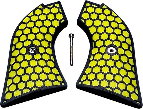 Yellow & Black Honeycomb Printed Heritage Rough Rider Grips in Saudi Arabia