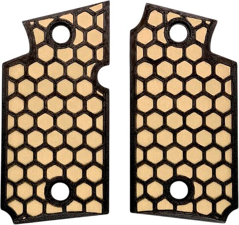 Desert Tan & Black Honeycomb Printed Sig Sauer P938 Grips in Saudi Arabia