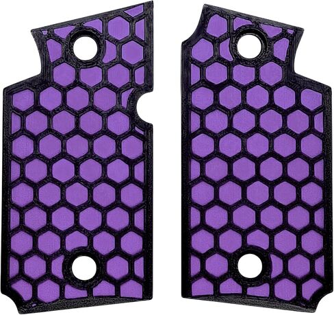 Purple & Black Honeycomb Printed Sig Sauer P938 Grips in Saudi Arabia