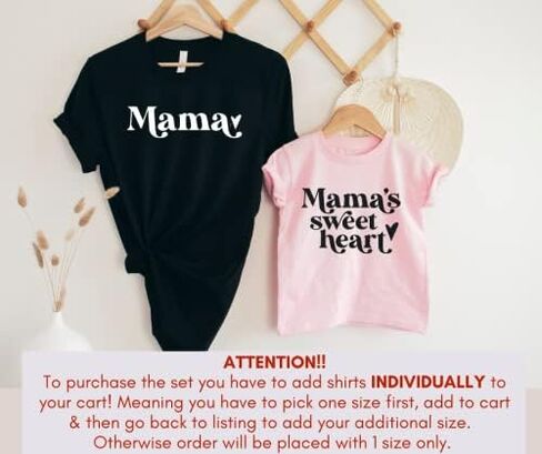 Mama Little Sweetheart Mommy and Me Valentine Shirts, Cute Matching Valentines Outfits Mom Daughter Son, Valentine's Day Gifts for Mom, Mother Baby Matching Outfits V-Day. Multicolor in Saudi Arabia