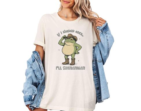 سويت شيرت If I Shenan ذات مرة سأفعل Shenanigan، ضفدع مضحك لعيد القديس باتريك، هوديي بغطاء للرأس على شكل حيوان فكاهي غربي in Kuwait