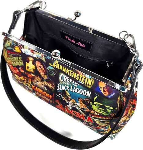 Creature from the Lagoon Horror Kisslock Purse - Dracula, Frankenstein, Mummy Crossbody Bag in Saudi Arabia