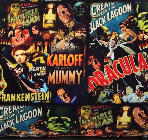 Creature from the Lagoon Horror Kisslock Purse - Dracula, Frankenstein, Mummy Crossbody Bag in Saudi Arabia