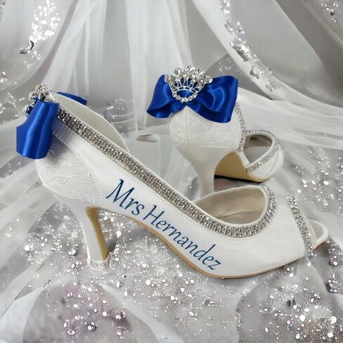 Bow Flip Flops Heart Bridal Heel Shoes, 3.5 Inch Wedding Name, Black Ivory White in Saudi Arabia