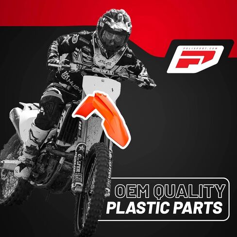 Polisport Motocross (MX) مجموعة بلاستيكية متماثلة لـ KTM EXC/XC-W/XCF-W (2020-2023) دراجة ترابية-جودة OEM ، دائمة ، مرنة ومثالية-Nardo Gray in Kuwait