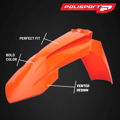 Polisport Motocross (MX) مجموعة بلاستيكية متماثلة لـ KTM EXC/XC-W/XCF-W (2020-2023) دراجة ترابية-جودة OEM ، دائمة ، مرنة ومثالية-Nardo Gray in Kuwait
